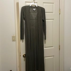 Lucky Brand full length green cardigan (sz s)